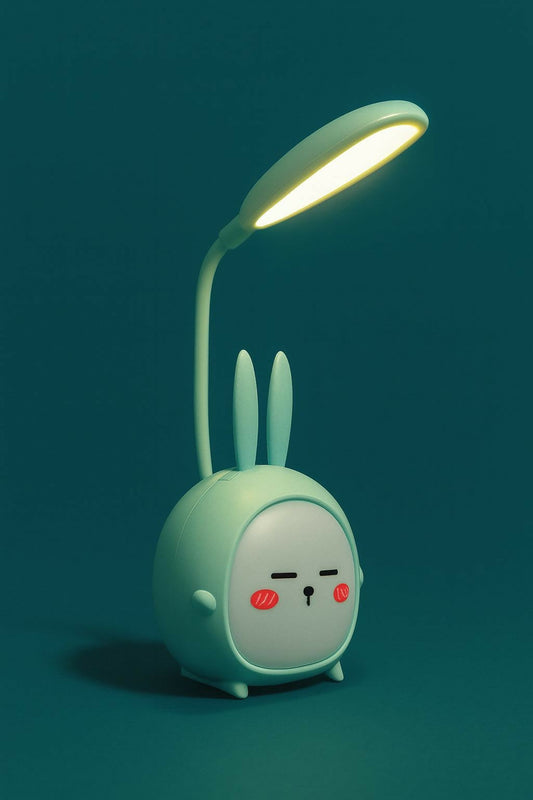 Cute bunny led desk lamp for study with adjustable Neck & Usb charging
